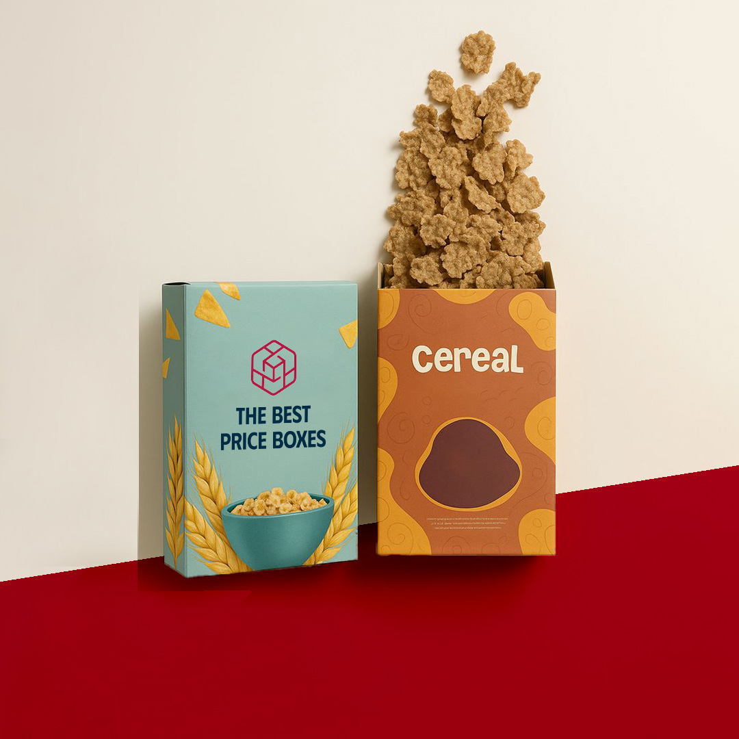Custom printed cereal boxes with premium graphics and retail-ready finish.